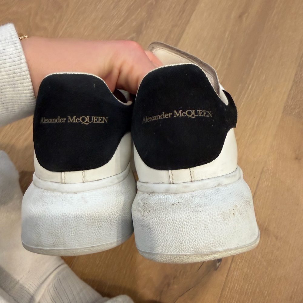 Alexander McQueen White and Black Sneakers - Picture 4 of 4